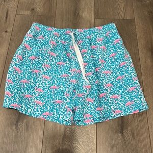 Chubbies bathing suit with cute flamingo detail